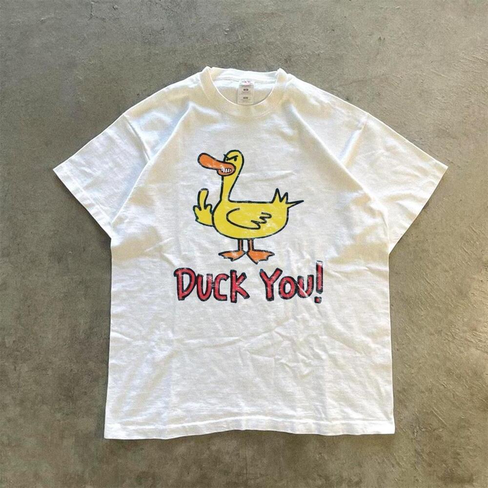 White Duck You Shirt